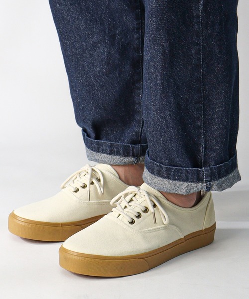 AAA+（サンエープラス）の「AAA+ /バルカナイズド製法 ローカットスニーカー(2397)（スニーカー・メンズ・その他/ワイン/ブラック/ブラウン/キャメル/グレー/アイボリー・42/43/45/44/46/40/41）」の2枚目の写真