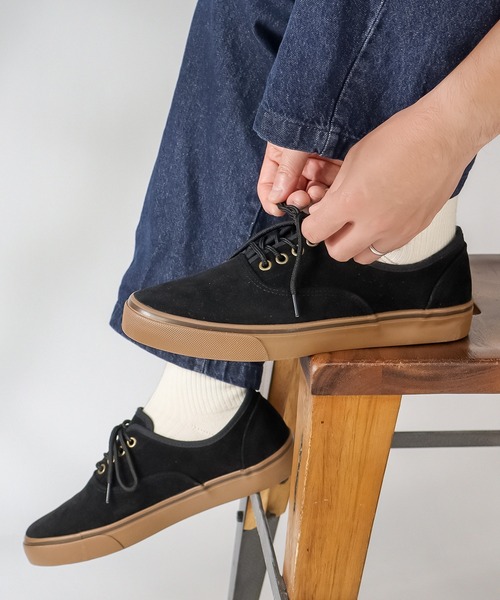 AAA+（サンエープラス）の「AAA+ /バルカナイズド製法 ローカットスニーカー(2397)（スニーカー・メンズ・その他/ワイン/ブラック/ブラウン/キャメル/グレー/アイボリー・42/43/45/44/46/40/41）」の3枚目の写真