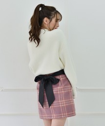 チェック柄ミニスカート