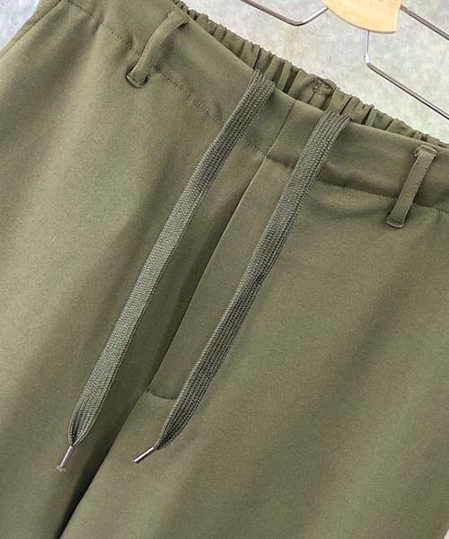 Beno（ビーノ）の「ストレッチカットジョーゼット ワイド テーパード イージー トラウザーズ（スラックス・メンズ・ブラック/チャコールグレー/オリーブ/グレー/ネイビー/ワイン/ブラウン/ベージュ・M/XL/L）」の18枚目の写真