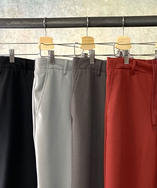 Beno（ビーノ）の「ストレッチカットジョーゼット ワイド テーパード イージー トラウザーズ（スラックス・メンズ・ブラック/チャコールグレー/オリーブ/グレー/ネイビー/ワイン/ブラウン/ベージュ・M/XL/L）」の13枚目の写真