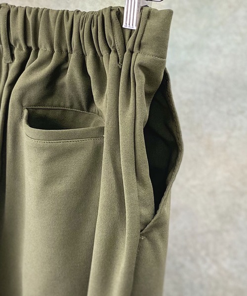 Beno（ビーノ）の「ストレッチカットジョーゼット ワイド テーパード イージー トラウザーズ（スラックス・メンズ・ブラック/チャコールグレー/オリーブ/グレー/ネイビー/ワイン/ブラウン/ベージュ・M/XL/L）」の16枚目の写真