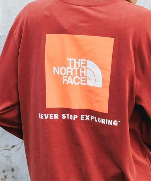 THE NORTH FACE（ザノースフェイス）の「日本未発売 THE NORTH FACE/ザ・ノースフェイス M L/S BOX NSE TEE ロゴロンT 長袖 カットソー（Tシャツ/カットソー・メンズ・ホワイト/ブラック/グレー/ブルー/モスグリーン/ローズ/グレイッシュベージュ/ブラック系その他/レッド/ブラウン/ブラック系その他2/ダークグレー/ホワイト系その他/ホワイト×ブルー/ブラック×グリーン/ブラック系その他3・M/L/XL/XXL/S）」の15枚目の写真