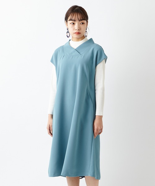 【専用】美品　ふりふ　抜け衿背開きワンピース　花とあんみつ　切替　フレア ふりふ（フリフ）の「【乱菊・春牡丹・ロル】抜け衿背開き
