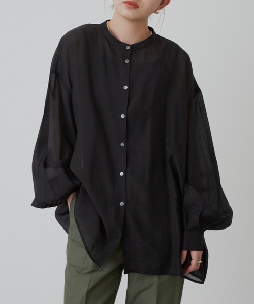 Aunt Marie's（アントマリーズ）の「バルーンスリーブシアーシャツ