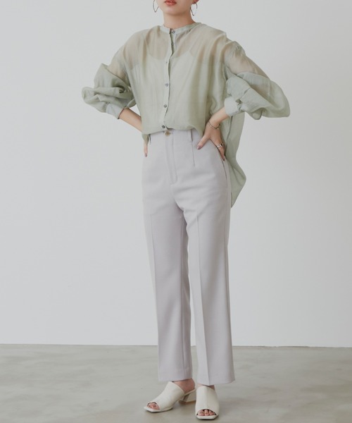 Aunt Marie's（アントマリーズ）の「バルーンスリーブシアーシャツ（シャツ/ブラウス・レディース・ブラック/ブラウン/ライトグリーン・FREE）」の20枚目の写真