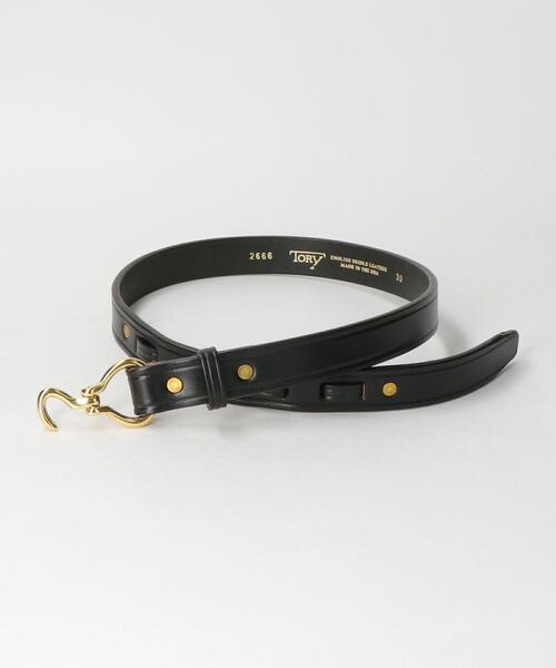 TORY LEATHER(トリーレザー)の「<TORY LEATHER>レザーミニヒヅメベルト ◆(ベルト・レディース・ブラック/ブラウン・FREE)」の2枚目の写真