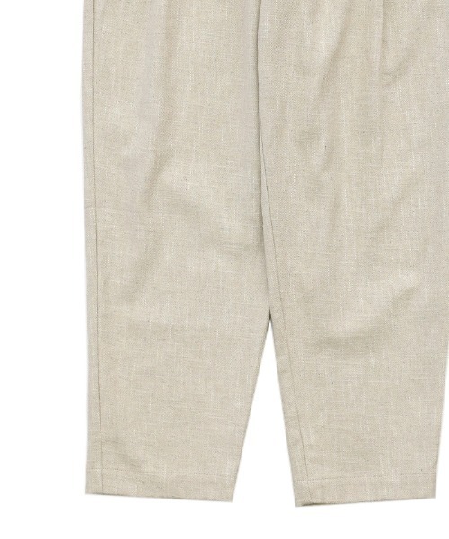 select MOCA（セレクトモカ）の「リネンシングルタックテーパードパンツ（スラックス・レディース・グレー/アイボリー/ブルーグリーン・SMALL/MEDIUM）」の13枚目の写真