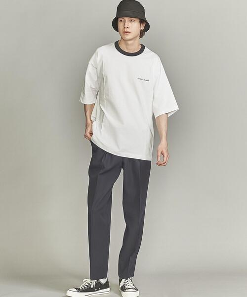 BEAUTY&YOUTH UNITED ARROWS(ビューティーアンドユースユナイテッドアローズ)の「【Wellness Sports Wear】 BY FREEDOM STANDARD リンガー Tシャツ(Tシャツ/カットソー・メンズ・ライム/ベージュ/グレー/ホワイト・S/L/M/XL)」の13枚目の写真