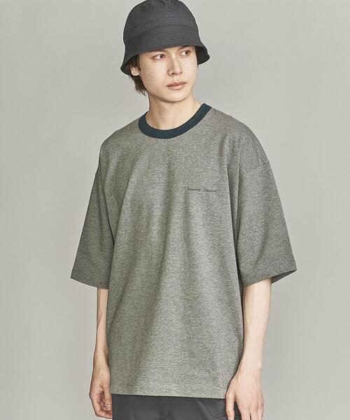 BEAUTY&YOUTH UNITED ARROWS(ビューティーアンドユースユナイテッドアローズ)の「【Wellness Sports Wear】 BY FREEDOM STANDARD リンガー Tシャツ(Tシャツ/カットソー・メンズ・ライム/ベージュ/グレー/ホワイト・S/L/M/XL)」の8枚目の写真