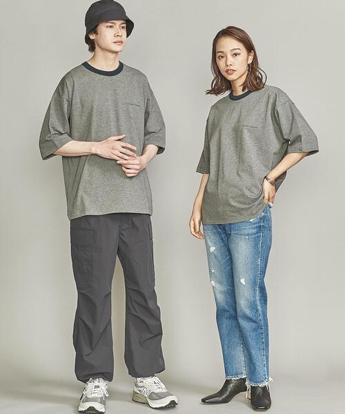 BEAUTY&YOUTH UNITED ARROWS(ビューティーアンドユースユナイテッドアローズ)の「【Wellness Sports Wear】 BY FREEDOM STANDARD リンガー Tシャツ(Tシャツ/カットソー・メンズ・ライム/ベージュ/グレー/ホワイト・S/L/M/XL)」の19枚目の写真