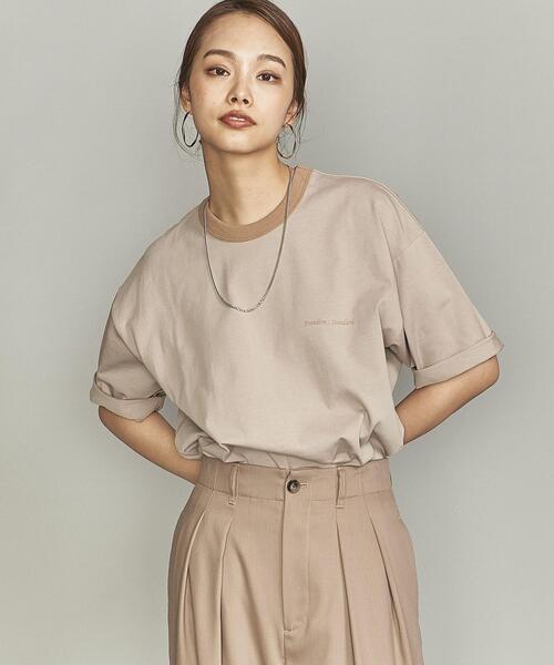 BEAUTY&YOUTH UNITED ARROWS(ビューティーアンドユースユナイテッドアローズ)の「【Wellness Sports Wear】 BY FREEDOM STANDARD リンガー Tシャツ(Tシャツ/カットソー・メンズ・ライム/ベージュ/グレー/ホワイト・S/L/M/XL)」の11枚目の写真