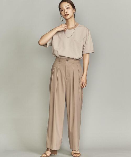 BEAUTY&YOUTH UNITED ARROWS(ビューティーアンドユースユナイテッドアローズ)の「【Wellness Sports Wear】 BY FREEDOM STANDARD リンガー Tシャツ(Tシャツ/カットソー・メンズ・ライム/ベージュ/グレー/ホワイト・S/L/M/XL)」の14枚目の写真