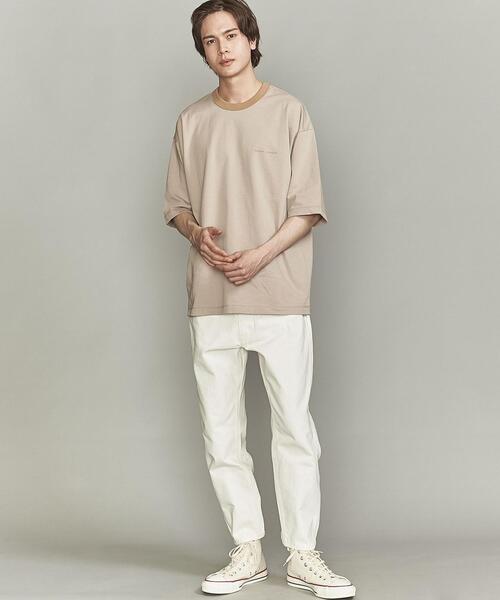 BEAUTY&YOUTH UNITED ARROWS(ビューティーアンドユースユナイテッドアローズ)の「【Wellness Sports Wear】 BY FREEDOM STANDARD リンガー Tシャツ(Tシャツ/カットソー・メンズ・ライム/ベージュ/グレー/ホワイト・S/L/M/XL)」の17枚目の写真