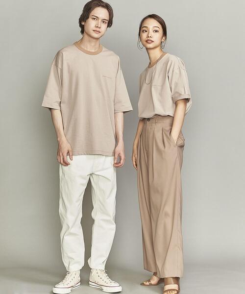 BEAUTY&YOUTH UNITED ARROWS(ビューティーアンドユースユナイテッドアローズ)の「【Wellness Sports Wear】 BY FREEDOM STANDARD リンガー Tシャツ(Tシャツ/カットソー・メンズ・ライム/ベージュ/グレー/ホワイト・S/L/M/XL)」の9枚目の写真