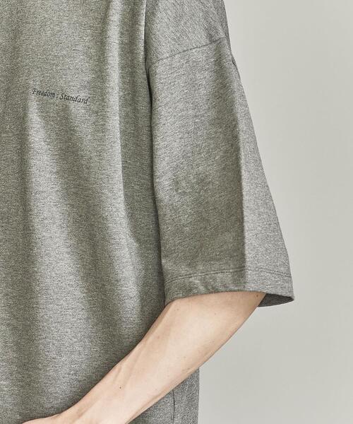 BEAUTY&YOUTH UNITED ARROWS(ビューティーアンドユースユナイテッドアローズ)の「【Wellness Sports Wear】 BY FREEDOM STANDARD リンガー Tシャツ(Tシャツ/カットソー・メンズ・ライム/ベージュ/グレー/ホワイト・S/L/M/XL)」の10枚目の写真