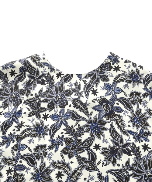 EMMA（EMMA CLOTHES）（エマ）の「【EMMA】オリジナルアートフラワープリントトップス（ワンピース・レディース・ホワイト/ブラウン・FREE）」の21枚目の写真