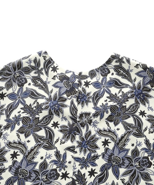EMMA（EMMA CLOTHES）（エマ）の「【EMMA】オリジナルアートフラワープリントトップス（ワンピース・レディース・ホワイト/ブラウン・FREE）」の17枚目の写真