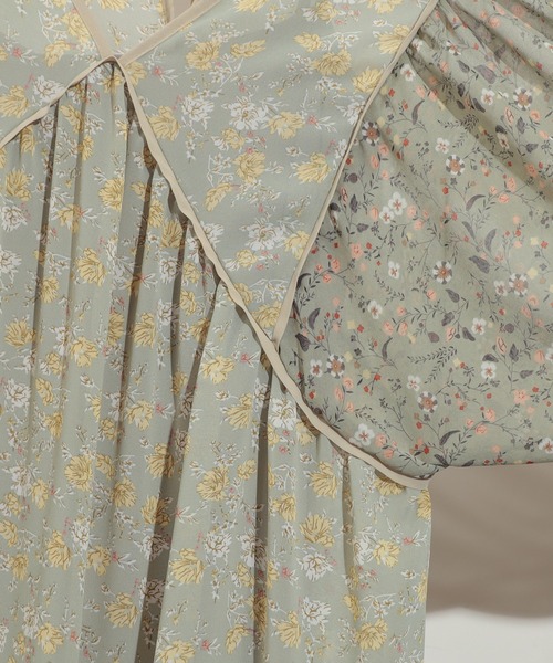 natural couture（ナチュラルクチュール）の「【WEB限定カラー有り】パッチワークフラワーワンピース（ワンピース・レディース・ブラック/ベージュ/ミント/ピンク系その他/ブルー系その他・FREE）」の18枚目の写真