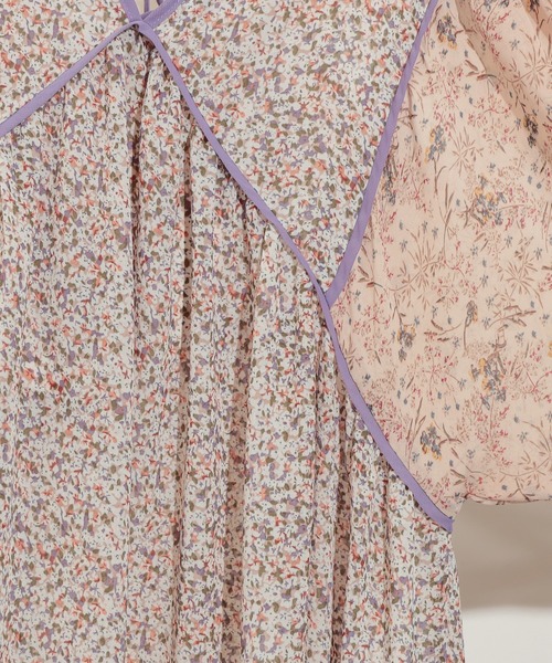 natural couture（ナチュラルクチュール）の「【WEB限定カラー有り】パッチワークフラワーワンピース（ワンピース・レディース・ブラック/ベージュ/ミント/ピンク系その他/ブルー系その他・FREE）」の20枚目の写真