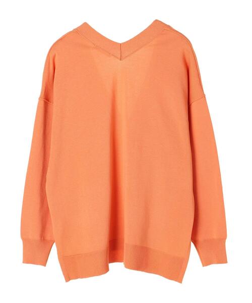 Green　Parks（グリーンパークス）の「ミディ丈 ニットカーデ＊（カーディガン/ボレロ・レディース・チャコールグレー/オフホワイト/オレンジ/グリーン・FREE）」の22枚目の写真