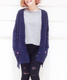 Kastane | 【Kastane】ブークレロングカーディガン(カーディガン/ボレロ)