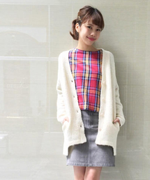 Kastane | 【Kastane】ブークレロングカーディガン(カーディガン/ボレロ)