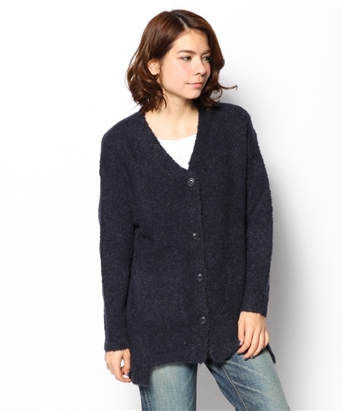 Kastane（カスタネ）の「【Kastane】ブークレロングカーディガン（カーディガン/ボレロ・レディース・ネイビー/グレー/アイボリー・FREE）」の4枚目の写真