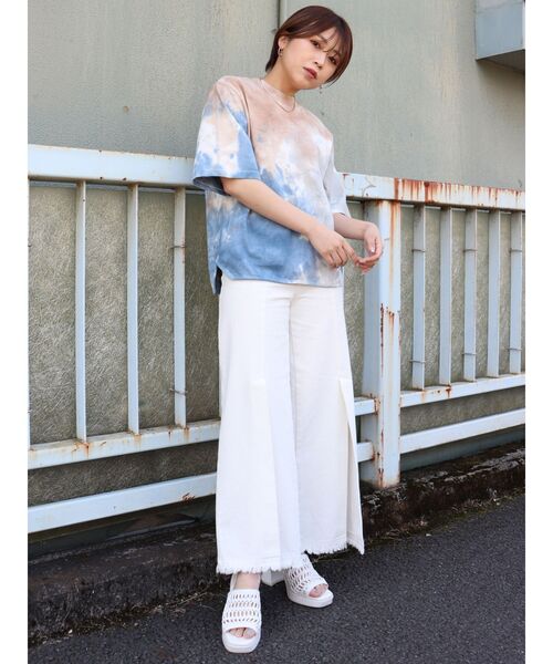 MURUA(ムルーア)の「USコットンベーシックタイダイTee(Tシャツ/カットソー・レディース・その他1・FREE)」の9枚目の写真