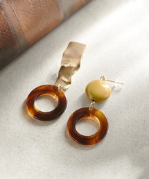 CIAOPANIC TYPY | lilマーブルリングアシメカラーピアス(ピアス（両耳用）)