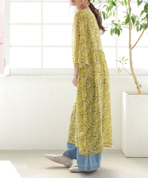 osharewalker(オシャレウォーカー)の「【廃盤】『総柄ロングシアーカーディガン』(カーディガン/ボレロ・レディース・イエロー/ブラック/ミント・FREE)」の11枚目の写真