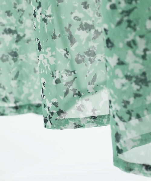 osharewalker(オシャレウォーカー)の「【廃盤】『総柄ロングシアーカーディガン』(カーディガン/ボレロ・レディース・イエロー/ブラック/ミント・FREE)」の19枚目の写真