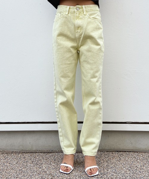 esutoreja(エストレジャ)の「パステルカラーストレートデニム(デニムパンツ・レディース・イエロー/ピンク・S/M)」の14枚目の写真