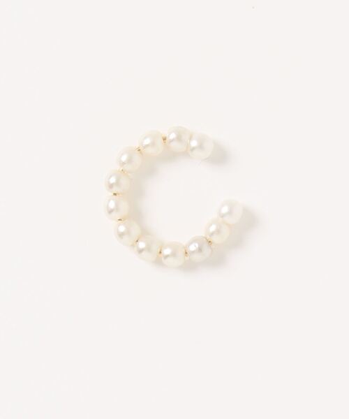 flower（フラワー）の「パーリーイヤーカフ（イヤーカフ・レディース・ホワイト・FREE）」の3枚目の写真