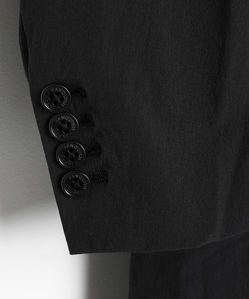 VANQUISH（ヴァンキッシュ）の「4WAY STRETCH CHESTER COAT ＊（チェスターコート・メンズ・ブラック/ネイビー・MEDIUM/LARGE）」の12枚目の写真