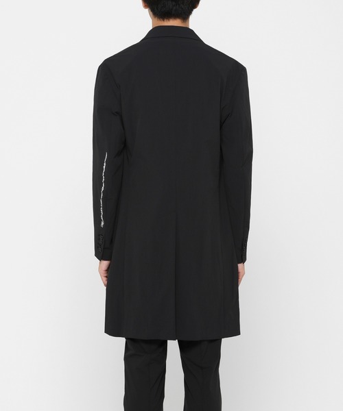 VANQUISH（ヴァンキッシュ）の「4WAY STRETCH CHESTER COAT ＊（チェスターコート・メンズ・ブラック/ネイビー・MEDIUM/LARGE）」の16枚目の写真