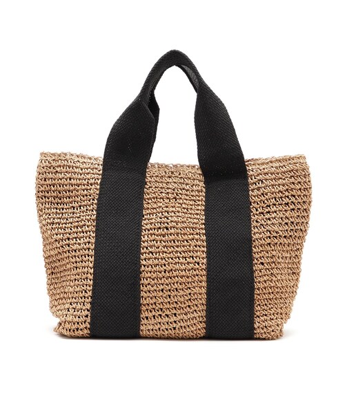 SHOO・LA・RUE(シューラルー)の「◆【抗菌防臭】ペーパー太テープトート(トートバッグ・レディース・ベージュ系その他4/ブラウン系/ブラウン系1/オレンジ・00)」の2枚目の写真