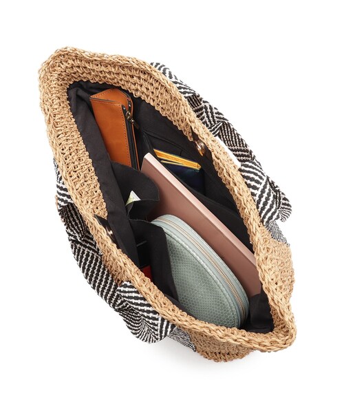 SHOO・LA・RUE(シューラルー)の「◆【抗菌防臭】ペーパー太テープトート(トートバッグ・レディース・ベージュ系その他4/ブラウン系/ブラウン系1/オレンジ・00)」の6枚目の写真