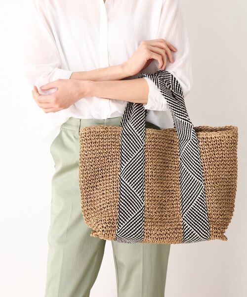 SHOO・LA・RUE(シューラルー)の「◆【抗菌防臭】ペーパー太テープトート(トートバッグ・レディース・ベージュ系その他4/ブラウン系/ブラウン系1/オレンジ・00)」の10枚目の写真