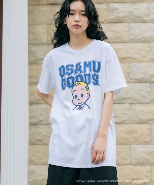 OSAMU GOODS(オサムグッズ)の「OSAMUGOODS 男の子 Tシャツ(Tシャツ/カットソー・メンズ・ホワイト/サックスブルー・M/L/XL)」の5枚目の写真