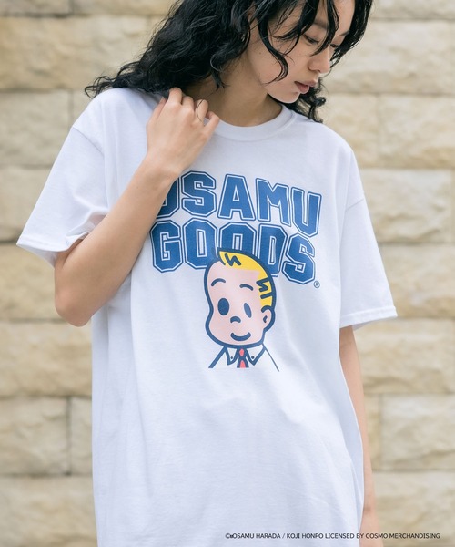 OSAMU GOODS(オサムグッズ)の「OSAMUGOODS 男の子 Tシャツ(Tシャツ/カットソー・メンズ・ホワイト/サックスブルー・M/L/XL)」の6枚目の写真
