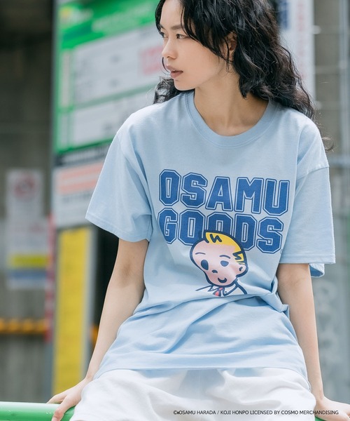 OSAMU GOODS(オサムグッズ)の「OSAMUGOODS 男の子 Tシャツ(Tシャツ/カットソー・メンズ・ホワイト/サックスブルー・M/L/XL)」の7枚目の写真