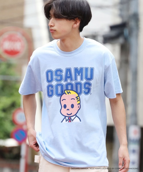 OSAMU GOODS(オサムグッズ)の「OSAMUGOODS 男の子 Tシャツ(Tシャツ/カットソー・メンズ・ホワイト/サックスブルー・M/L/XL)」の9枚目の写真
