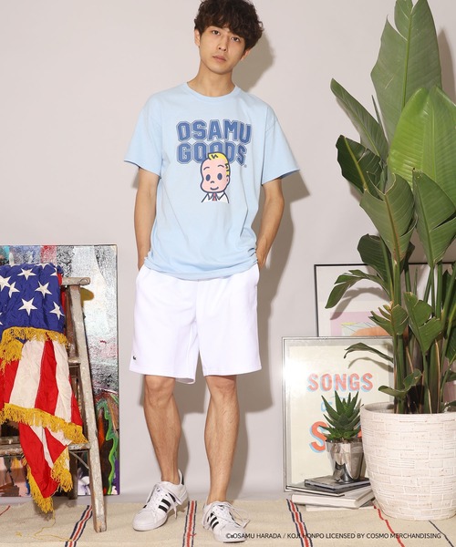 OSAMU GOODS(オサムグッズ)の「OSAMUGOODS 男の子 Tシャツ(Tシャツ/カットソー・メンズ・ホワイト/サックスブルー・M/L/XL)」の16枚目の写真