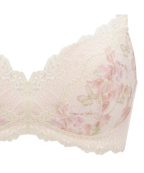 Triumph(トリンプ)の「恋するブラ533 ノンワイヤーブラジャー TR533 P(ブラジャー・レディース・ピンク/オレンジ・M2/M1/L1/L2)」の4枚目の写真