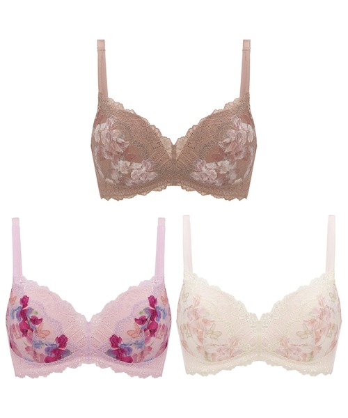 Triumph(トリンプ)の「恋するブラ533 ノンワイヤーブラジャー TR533 P(ブラジャー・レディース・ピンク/オレンジ・M2/M1/L1/L2)」の5枚目の写真