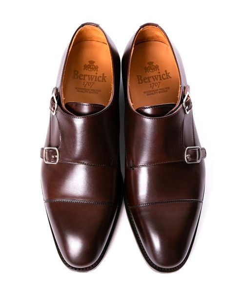 Berwick1707(バーウィック)の「Berwick バーウィック ダブルモンク 5212 レザー ソール(ドレスシューズ・メンズ・ブラック/ダークブラウン・5.5/6/6.5/7/7.5/8)」の9枚目の写真