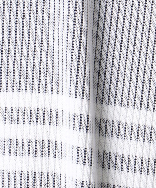 NICOLE CLUB FOR MEN（ニコルクラブフォーメン）の「【21年モデル】テンカンウラボ－ダ－ニット（ニット/セーター・メンズ・ホワイト×ネイビー/ホワイト系その他/ブラック×ホワイト・LL/M/L）」の11枚目の写真