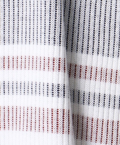 NICOLE CLUB FOR MEN（ニコルクラブフォーメン）の「【21年モデル】テンカンウラボ－ダ－ニット（ニット/セーター・メンズ・ホワイト×ネイビー/ホワイト系その他/ブラック×ホワイト・LL/M/L）」の13枚目の写真