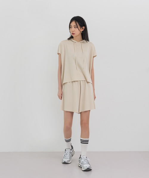 セール】【UNISEX】フードニットセットアップ（セットアップ